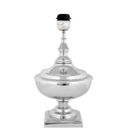 Podstawa srebrnej lampy stołowej do salonu VIANO